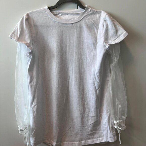T-Shirt with Mesh Sleeves - Picture 1 of 2